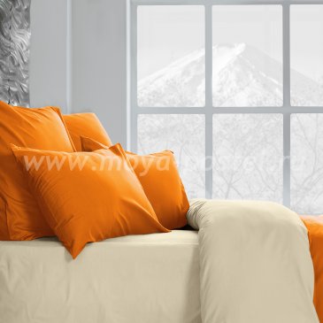 Постельное белье Perfection Цвет: Огонь + Ветка Ванили (семейное) в интернет-магазине Моя постель